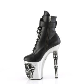 Pleaser RAPTURE-1020STR-LT Stivaletti con Plateau Similpelle Nero EU-35 / US-5
