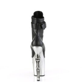 Pleaser RAPTURE-1020STR-LT Stivaletti con Plateau Similpelle Nero EU-35 / US-5