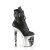 Pleaser RAPTURE-1020STR-LT Stivaletti con Plateau Similpelle Nero EU-35 / US-5