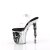 Pleaser RAPTURE-808-LT Sandali con Plateau Trasparente Argento EU-35 / US-5