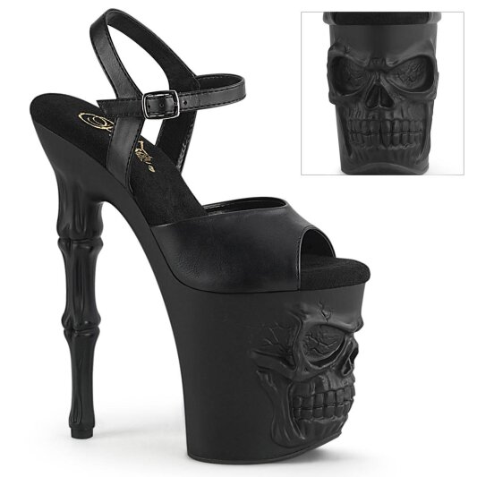 Pleaser RAPTURE-809 Sandali con Plateau Similpelle Nero EU-35 / US-5