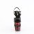 Pleaser RAPTURE-809-LT Sandali con Plateau Similpelle Nero Rosso EU-35 / US-5