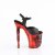 Pleaser RAPTURE-809-LT Sandali con Plateau Similpelle Nero Rosso EU-35 / US-5