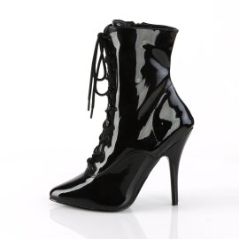 Pleaser SEDUCE-1020 Stivaletti Vernice Nero EU-43 / US-13