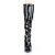 Pleaser SEDUCE-2000 Stivali Vernice Nero EU-37 / US-7