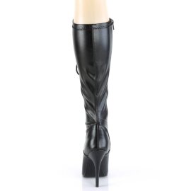 Pleaser SEDUCE-2024 Stivali Similpelle Nero EU-37 / US-7