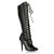 Pleaser SEDUCE-2024 Stivali Similpelle Nero EU-37 / US-7