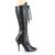 Pleaser SEDUCE-2024 Stivali Similpelle Nero EU-37 / US-7