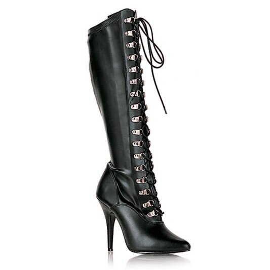 Pleaser SEDUCE-2024 Stivali Similpelle Nero EU-38 / US-8