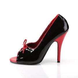 Pleaser SEDUCE-216 Décolleté Vernice Nero EU-35 / US-5
