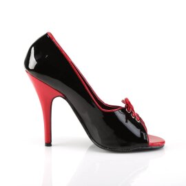 Pleaser SEDUCE-216 Décolleté Vernice Nero EU-35 / US-5