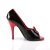 Pleaser SEDUCE-216 Décolleté Vernice Nero EU-35 / US-5