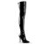 Pleaser SEDUCE-3000 Stivali Sopra Il Ginocchio Vernice Nero EU-43 / US-13
