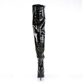 Pleaser SEDUCE-3000 Stivali Sopra Il Ginocchio Vernice Nero EU-37 / US-7