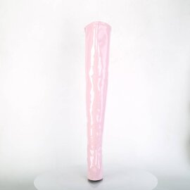 Pleaser SEDUCE-3000 Stivali Sopra Il Ginocchio Vernice Rosa Chiaro EU-37 / US-7