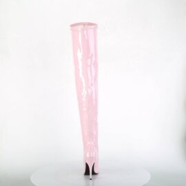 Pleaser SEDUCE-3000 Stivali Sopra Il Ginocchio Vernice Rosa Chiaro EU-37 / US-7