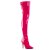 Pleaser SEDUCE-3000 Stivali Sopra Il Ginocchio Vernice Rosa EU-36 / US-6