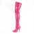 Pleaser SEDUCE-3000 Stivali Sopra Il Ginocchio Vernice Rosa EU-36 / US-6