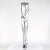 Pleaser SEDUCE-3000 Stivali Sopra Il Ginocchio Similpelle Argento EU-42 / US-12