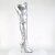 Pleaser SEDUCE-3000 Stivali Sopra Il Ginocchio Similpelle Argento EU-42 / US-12