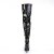 Pleaser SEDUCE-3010 Stivali Sopra Il Ginocchio Vernice Nero EU-38 / US-8