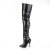 Pleaser SEDUCE-3010 Stivali Sopra Il Ginocchio Similpelle Nero EU-44 / US-14