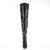 Pleaser SEDUCE-3010 Stivali Sopra Il Ginocchio Similpelle Nero EU-38 / US-8