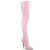 Pleaser SEDUCE-3010 Stivali Sopra Il Ginocchio Vernice Rosa Chiaro EU-43 / US-13