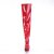 Pleaser SEDUCE-3010 Stivali Sopra Il Ginocchio Vernice Rosso EU-38 / US-8