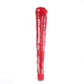Pleaser SEDUCE-3024 Stivali Sopra Il Ginocchio Vernice...