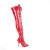 Pleaser SEDUCE-3024 Stivali Sopra Il Ginocchio Vernice Rosso EU-39 / US-9