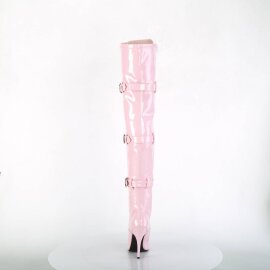 Pleaser SEDUCE-3028 Stivali Sopra Il Ginocchio Vernice Rosa Chiaro EU-38 / US-8
