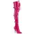 Pleaser SEDUCE-3028 Stivali Sopra Il Ginocchio Vernice Rosa EU-37 / US-7