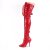Pleaser SEDUCE-3028 Stivali Sopra Il Ginocchio Vernice Rosso EU-37 / US-7