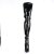 Pleaser SEDUCE-3063 Stivali Sopra Il Ginocchio Vernice Nero EU-37 / US-7