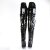 Pleaser SEDUCE-3080 Stivali Sopra Il Ginocchio Vernice Nero EU-37 / US-7