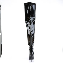 Pleaser SEDUCE-4010 Stivali Sopra Il Ginocchio Vernice Nero EU-37 / US-7