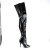 Pleaser SEDUCE-4010 Stivali Sopra Il Ginocchio Vernice Nero EU-37 / US-7