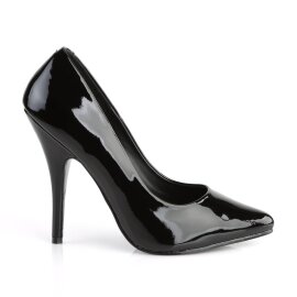 Pleaser SEDUCE-420 Décolleté Vernice Nero EU-42 / US-12