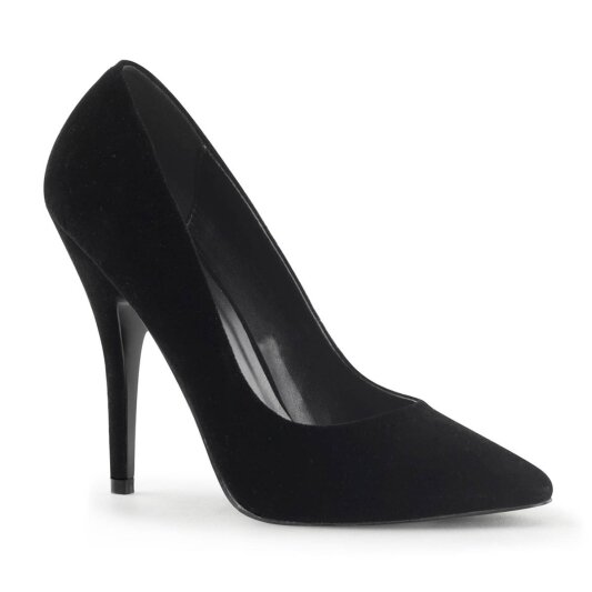 Pleaser SEDUCE-420 Décolleté Velluto Nero EU-35 / US-5
