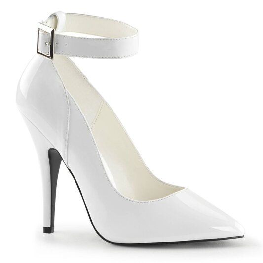 Pleaser SEDUCE-431 Décolleté Vernice Bianco EU-37 / US-7