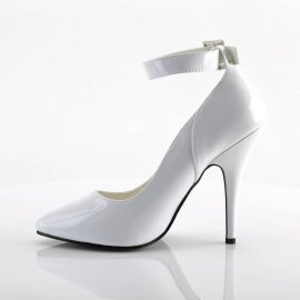 Pleaser SEDUCE-431 Décolleté Vernice Bianco EU-37 / US-7
