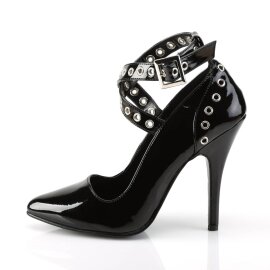 Pleaser SEDUCE-443 Décolleté Vernice Nero EU-37 / US-7