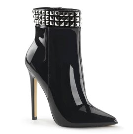 Pleaser SEXY-1006 Stivaletti Vernice Nero EU-37 / US-7