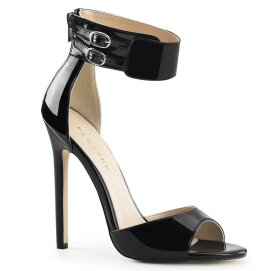 Pleaser SEXY-19 Sandali Vernice Nero EU-35 / US-5