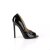Pleaser SEXY-42 Décolleté Vernice Nero EU-37 / US-7