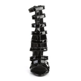 Pleaser SEXY-52 Sandali Vernice Nero EU-37 / US-7