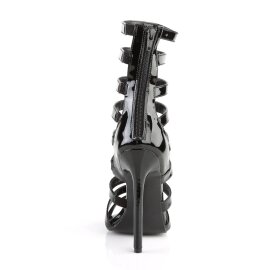 Pleaser SEXY-52 Sandali Vernice Nero EU-37 / US-7