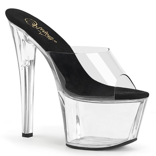 Pleaser SKY-301 Mules con Plateau Trasparente EU-35 / US-5