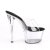 Pleaser SKY-301 Mules con Plateau Trasparente EU-35 / US-5